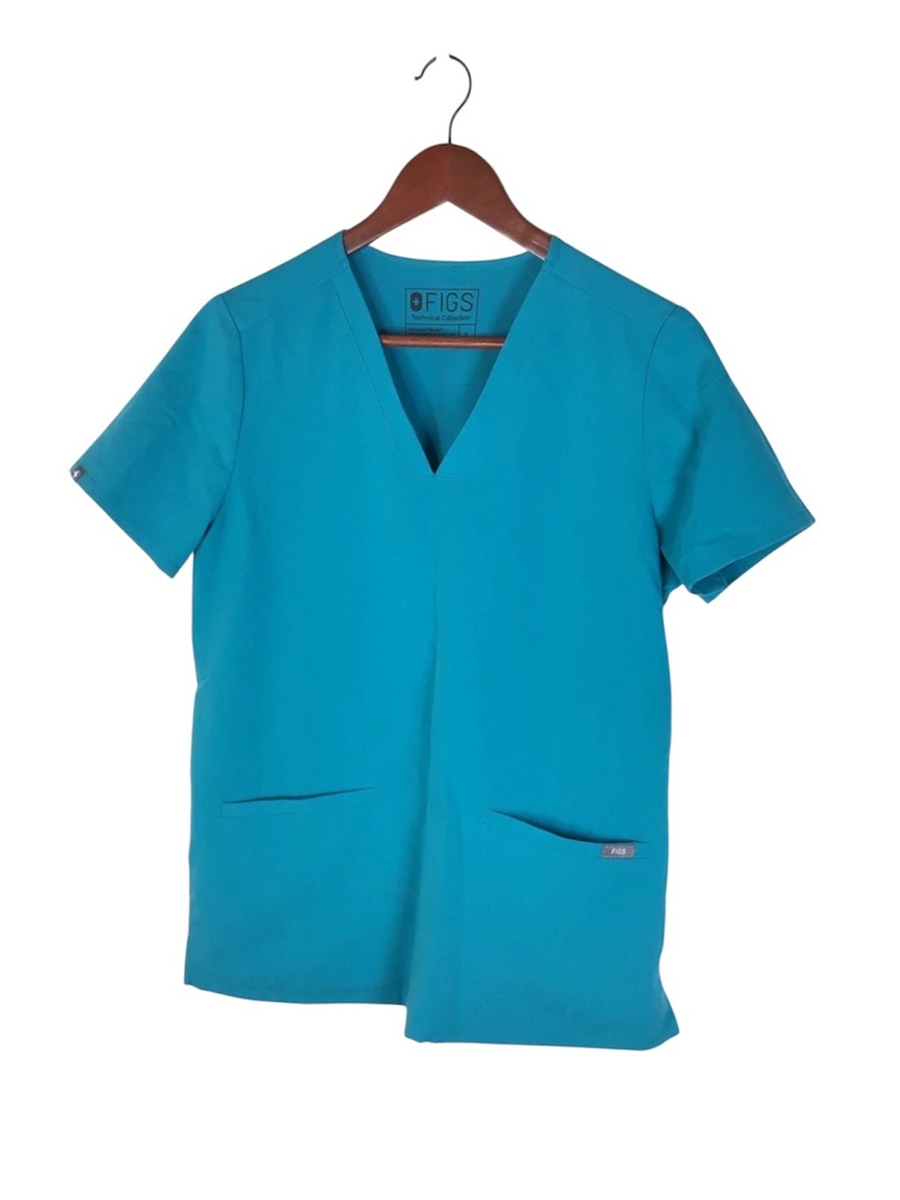 Figs Casma Scrub Top in Teal Size Small.